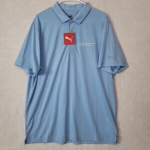 NWT PUMA Golf Polo Shirt Men's Size XL "Beach House Shake" Blue 3 Button Casual